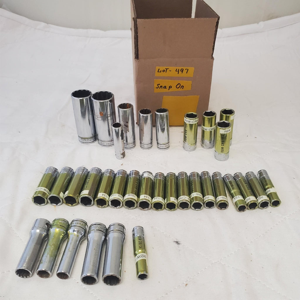 Lot of Snap-On Assorted Various Drive Sockets LOT 497