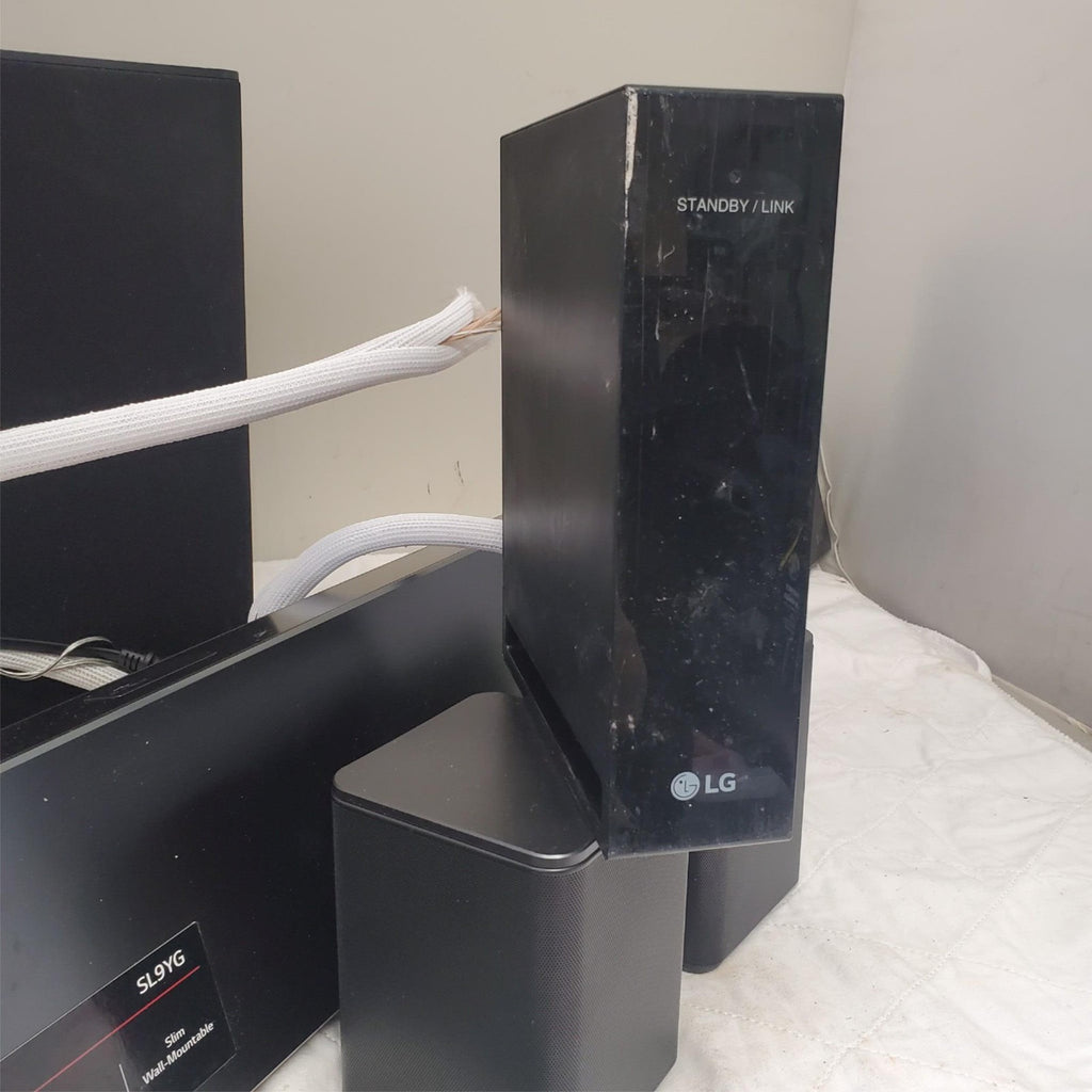 LG SL9YG Home Theater Sound System with Wireless Subwoofer and Surround Speakers