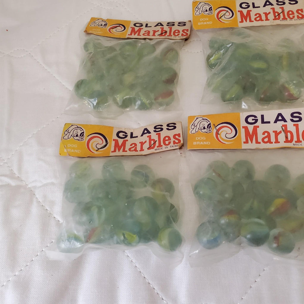 Pack of 10 Vintage Dog Brand Glass Marbles #1