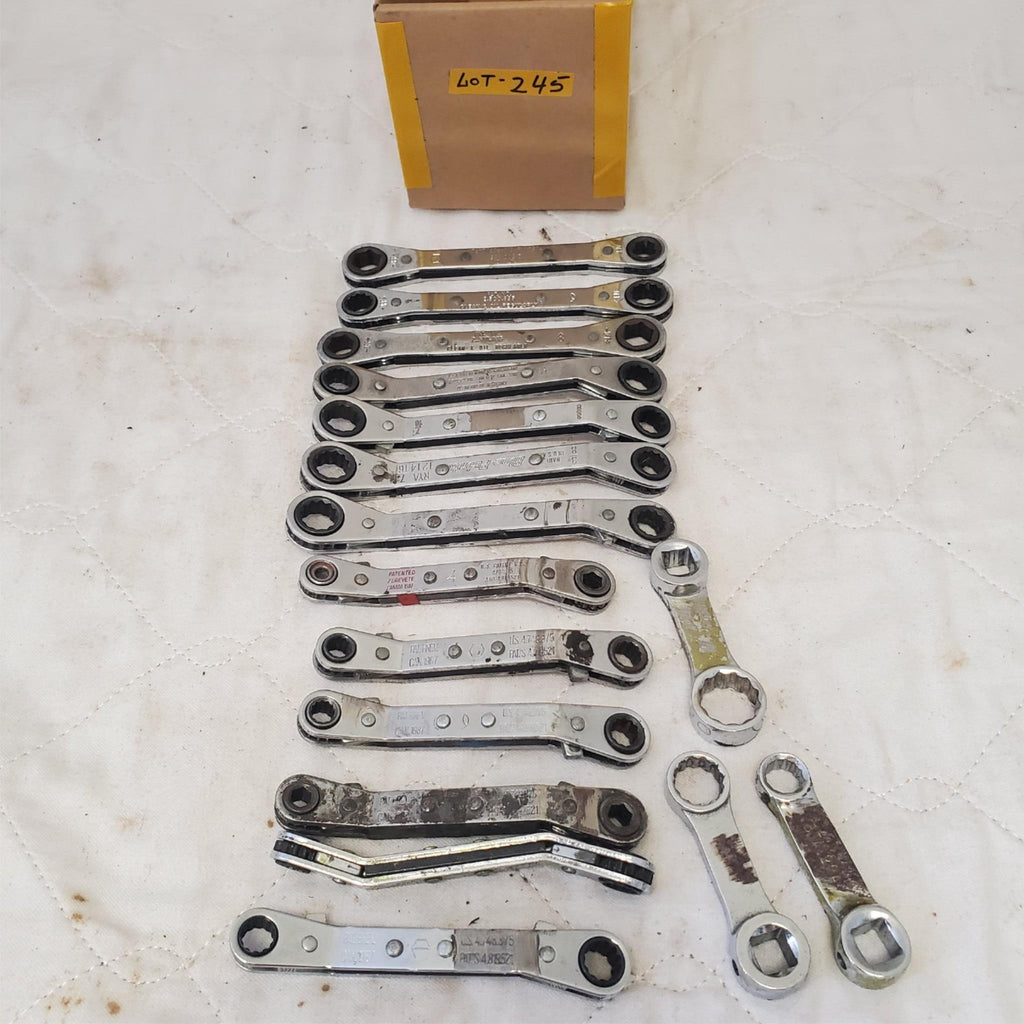 Lot of Assorted Various Offset Ratchet Box-End Wrench LOT 245