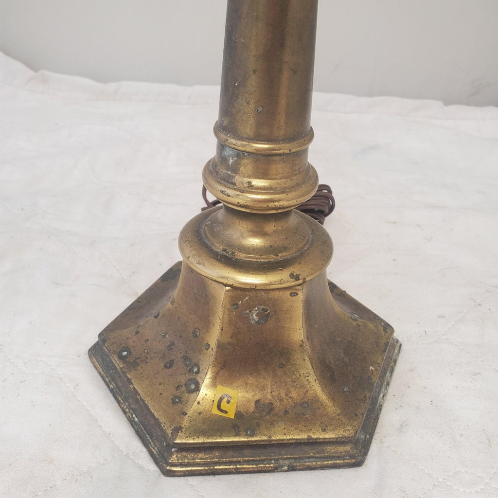 Vintage Brass Double Socket Stiffel Portable Table Lamp C