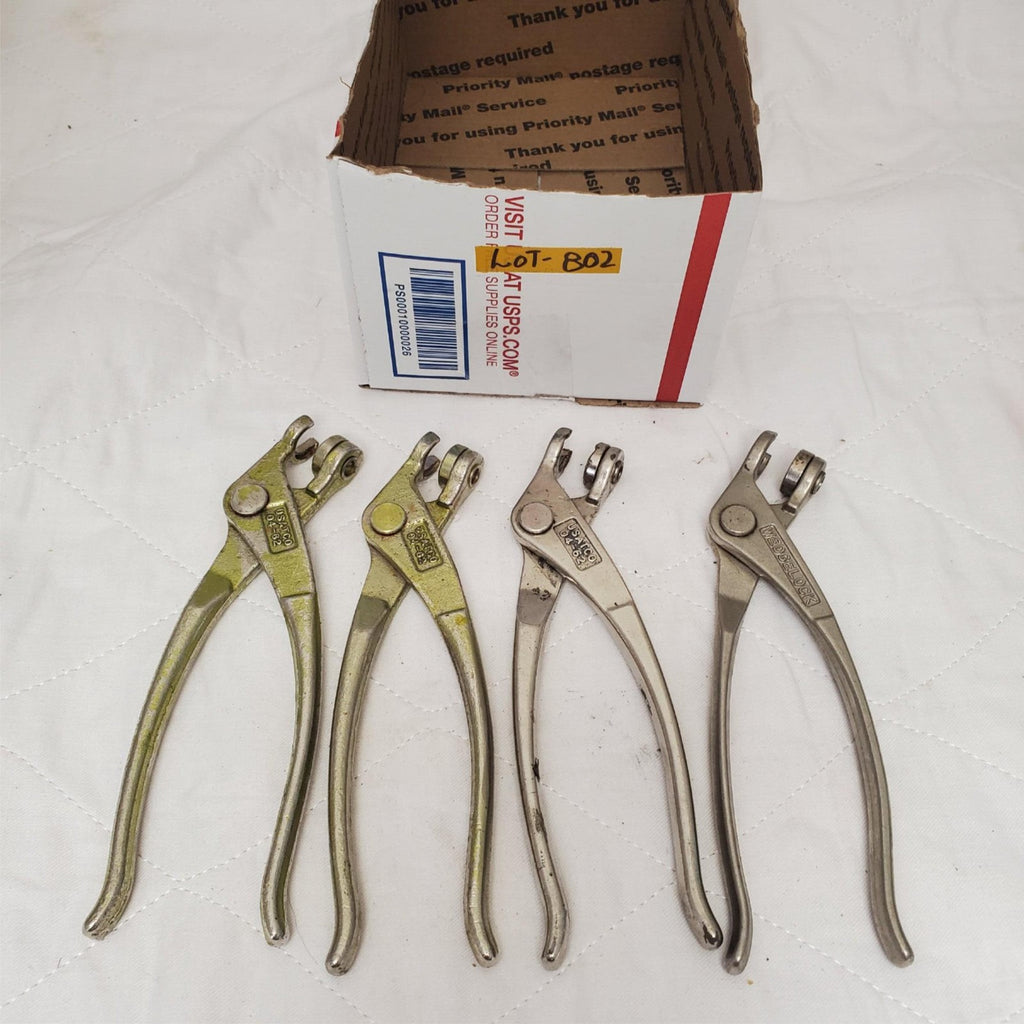 Lot of 4 Assorted USATCO Sheet Metal Fastener Pliers Set LOT-802