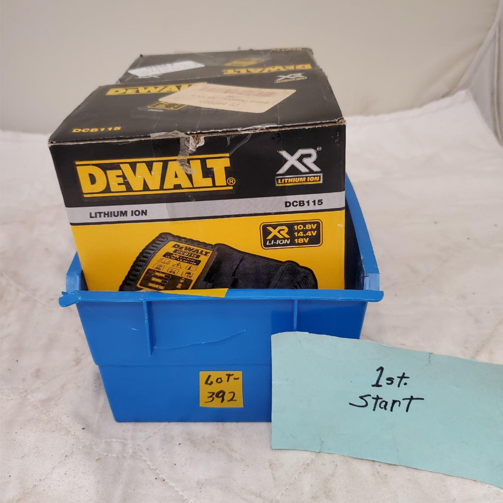 Lot of DEWALT DCB115 12-Volt to 20-Volt Lithium-Ion Battery Charger LOT 392