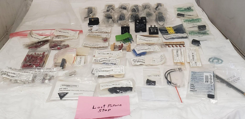 Large Lot of Omron Omega Switches Relays Electronics Parts