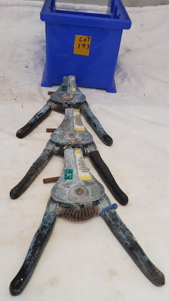 Lot of 3 Electrical Wire Stripper Spring-Loaded Tool LOT-193