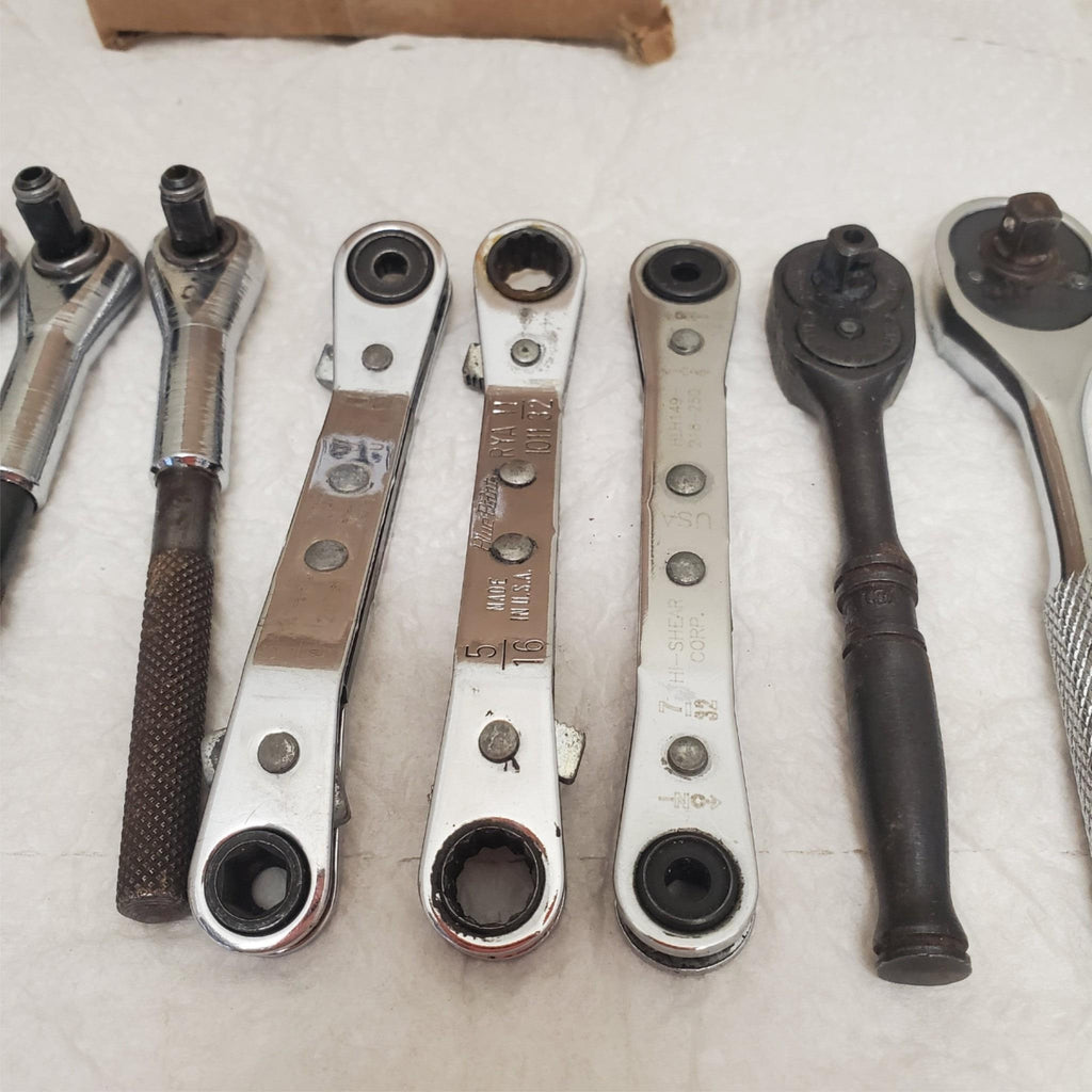 Lot of 9 Assorted Snap On Proto Craftsman Ratchet Wrenches LOT-598