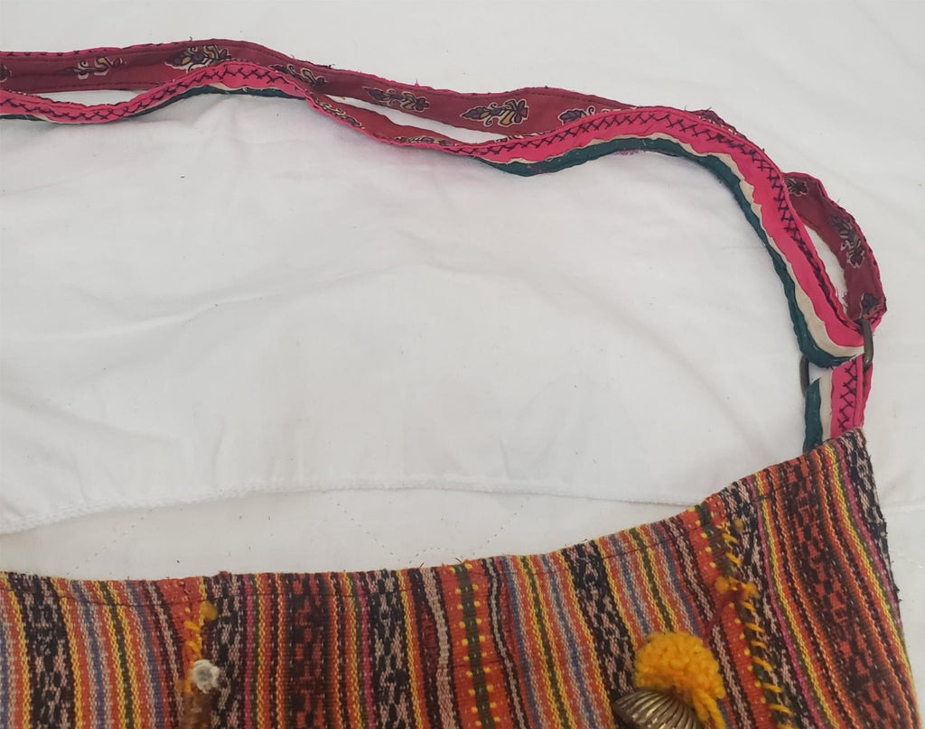 Vintage Cotton Handmade Peru Shoulder Bag