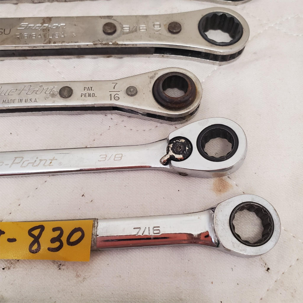 Lot of 5 Double Box Reversible Ratcheting Wrench Set  LOT-830