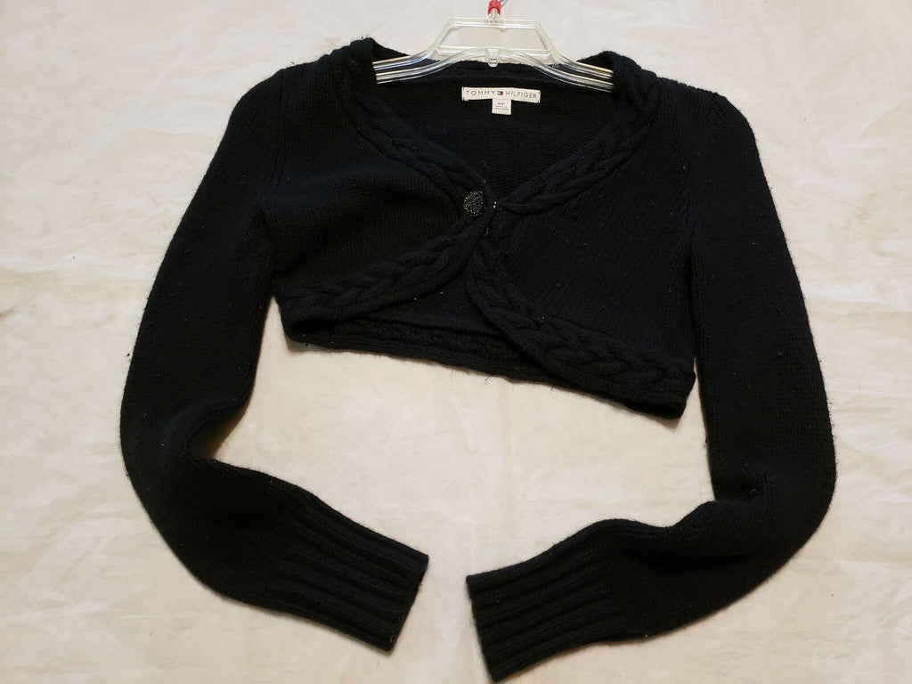Tommy Hilfiger Women's Blouse Block Long Sleeve Size Small Wool Button Down Top