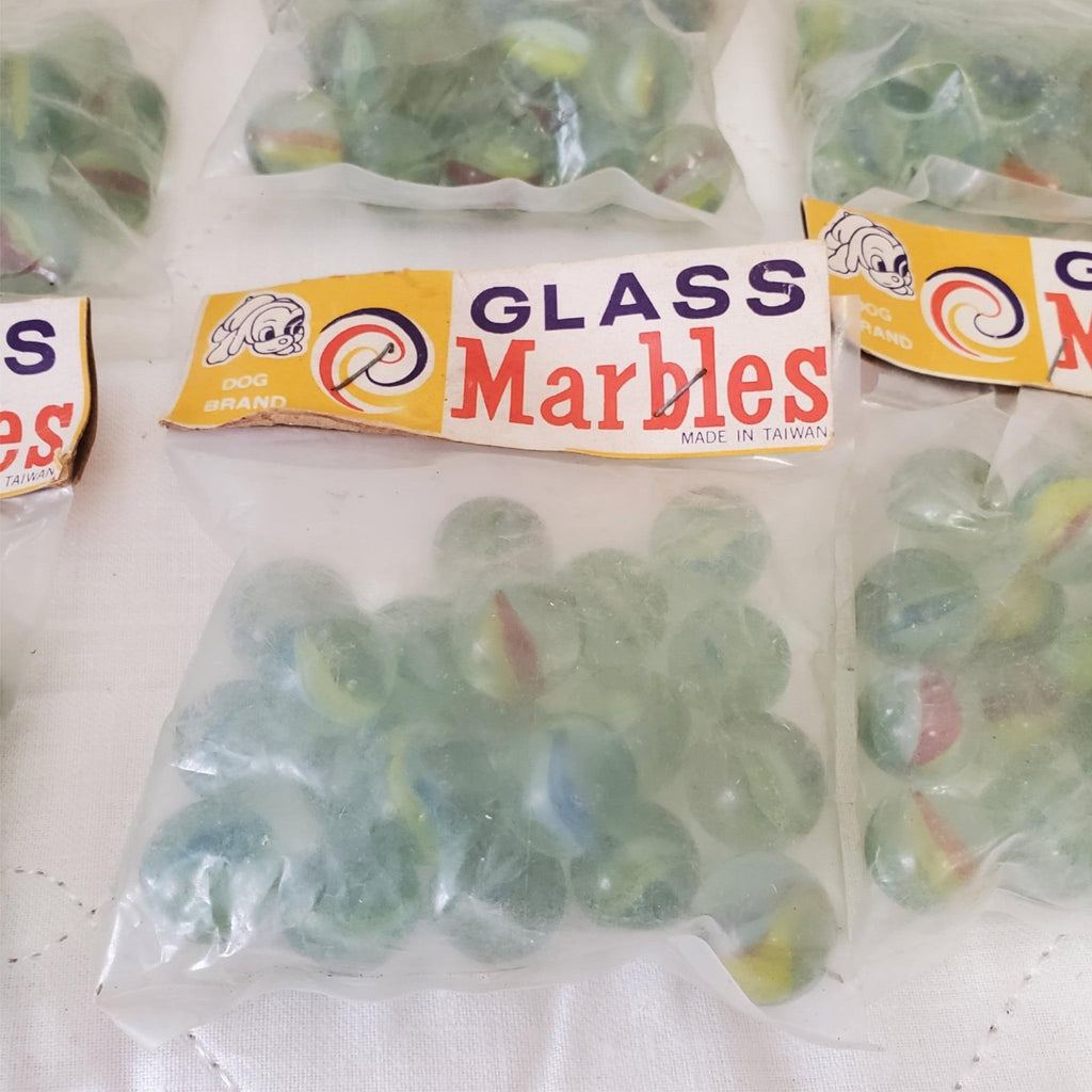 Pack of 10 Vintage Dog Brand Glass Marbles #1