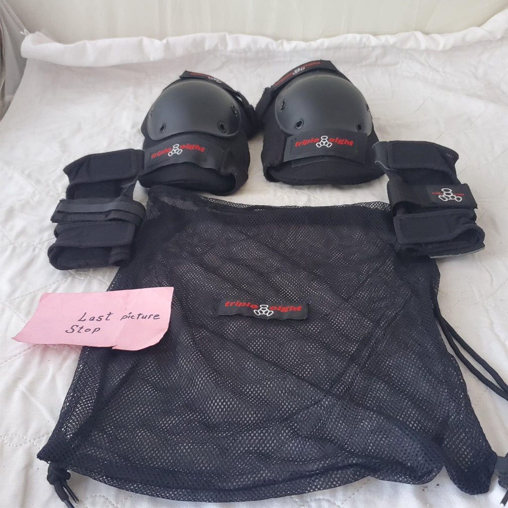 Triple Eight Street Elbow, Wrist Pad Set with Carry Bag