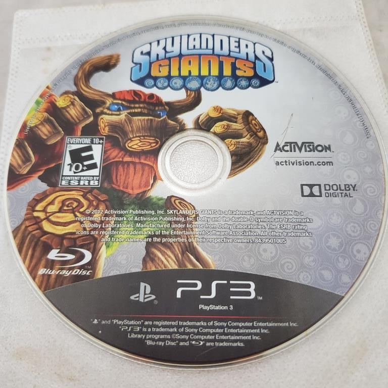 Skylanders Giants Playstation 3 PS3 Video Game Disc Only