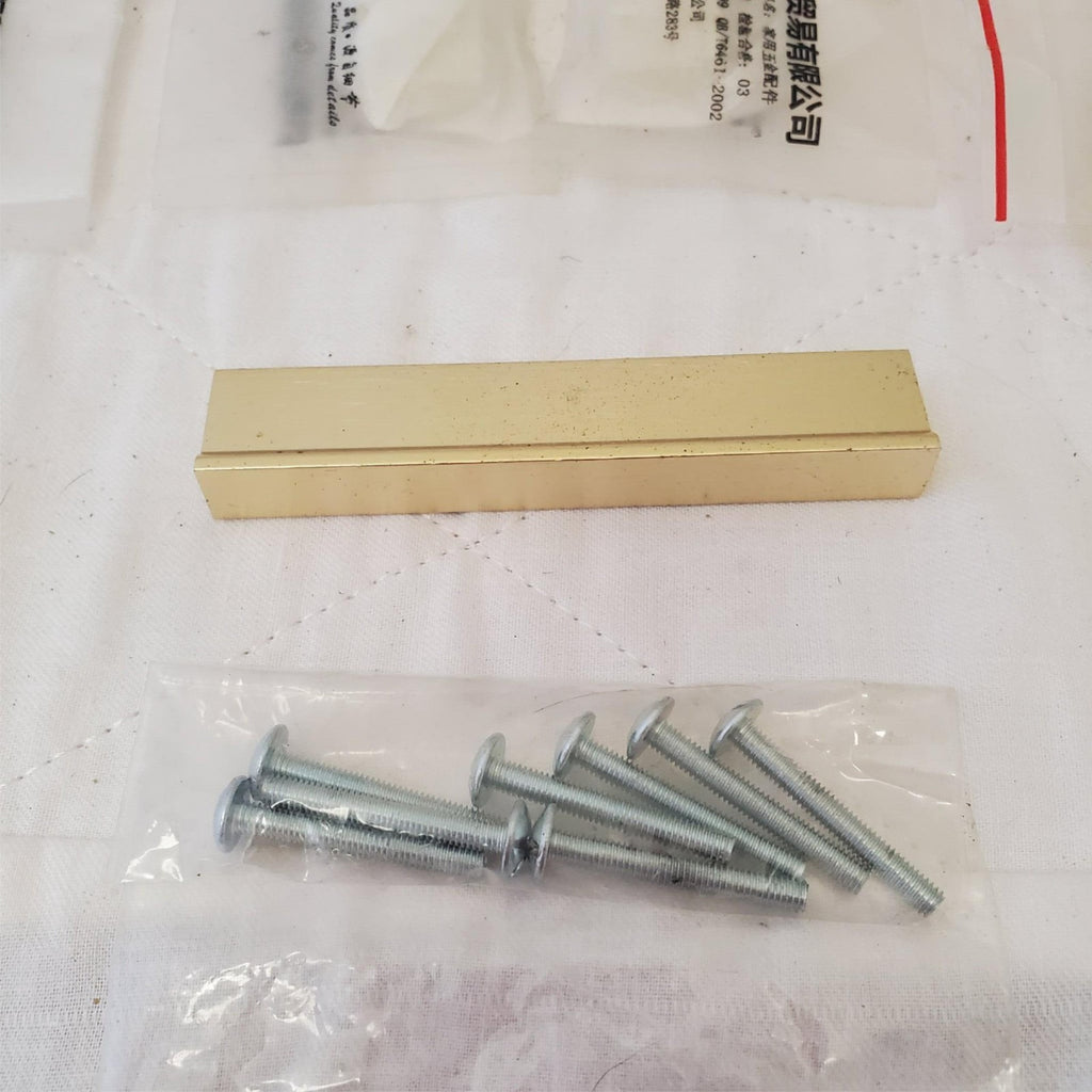 Lot of 4 Gold Cabinet Pulls Handle #10