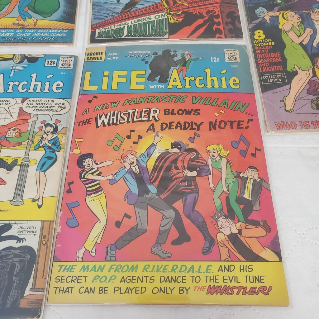 Lot of 5 Assorted Archie Series, The Spirit & Chamber of Darkness Comic Books