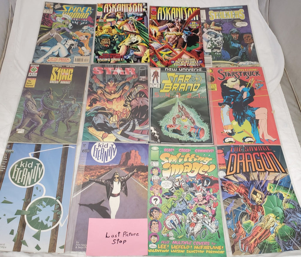Lot of 12 Marvel Spiderman Stalkers Sting Kid Eternity & Other Comic Books #11