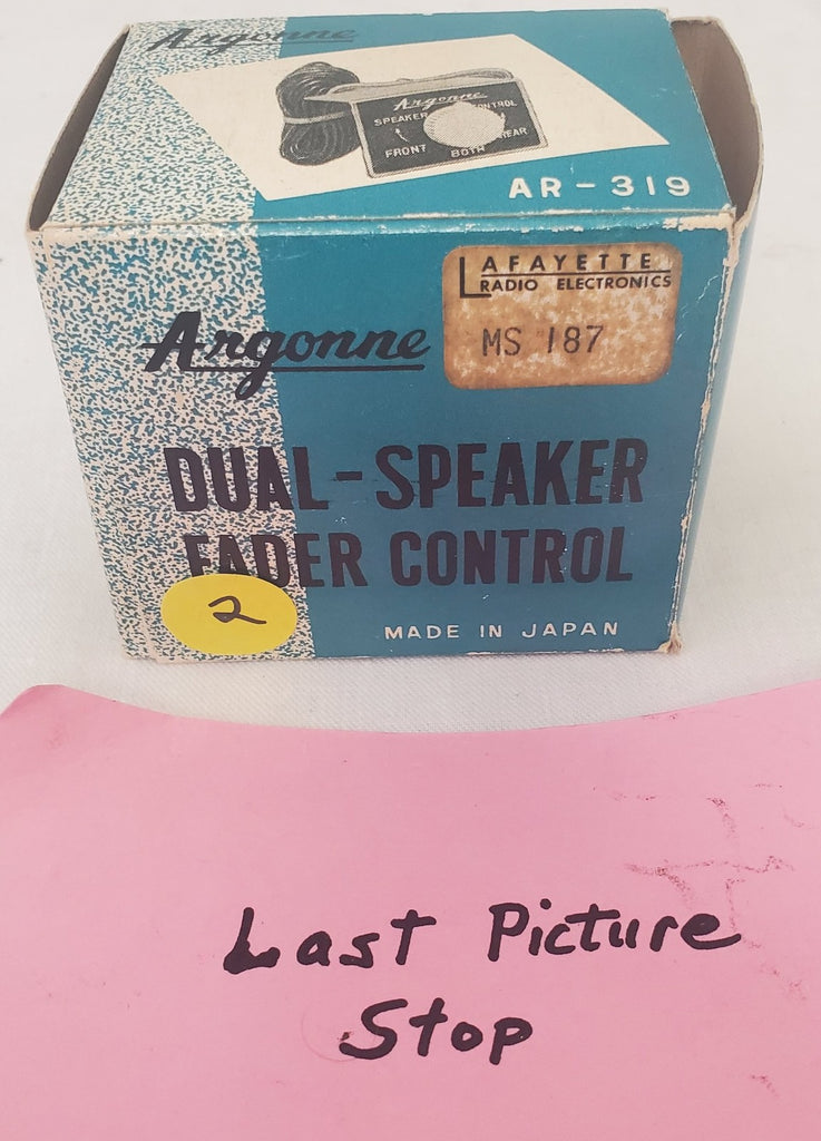 Argonne AR-319 Dual Speaker Fader Control