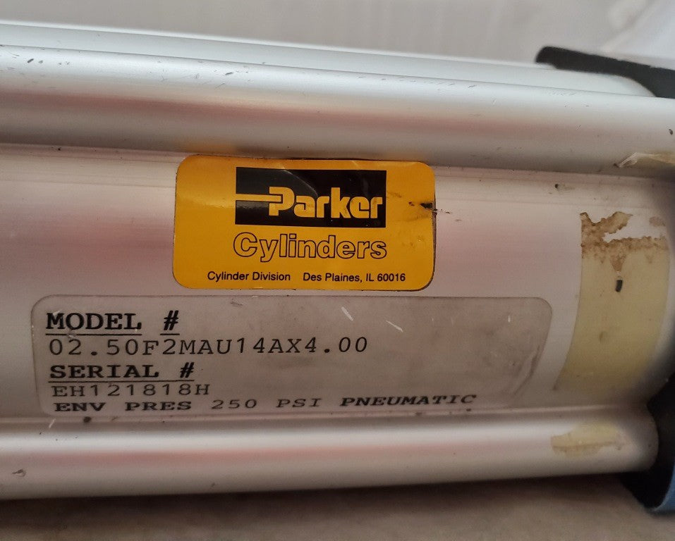 Parker 02.50F2MAU14AX4.00 250 PSi Pneumatic Cylinder