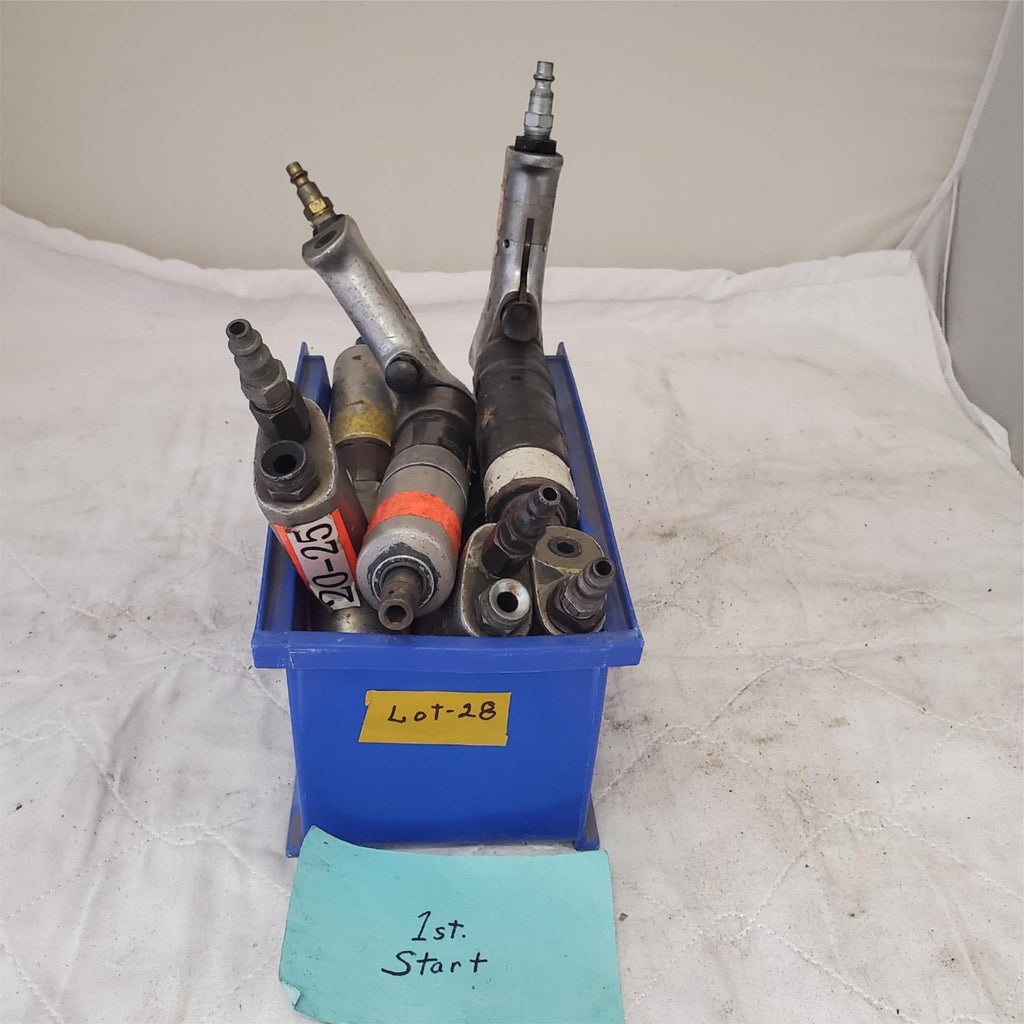 Lot of 5 Cleco Pneumatic Pistol Grip 1/4" Screwdriver/Nutrunner Air Tools Lot-28