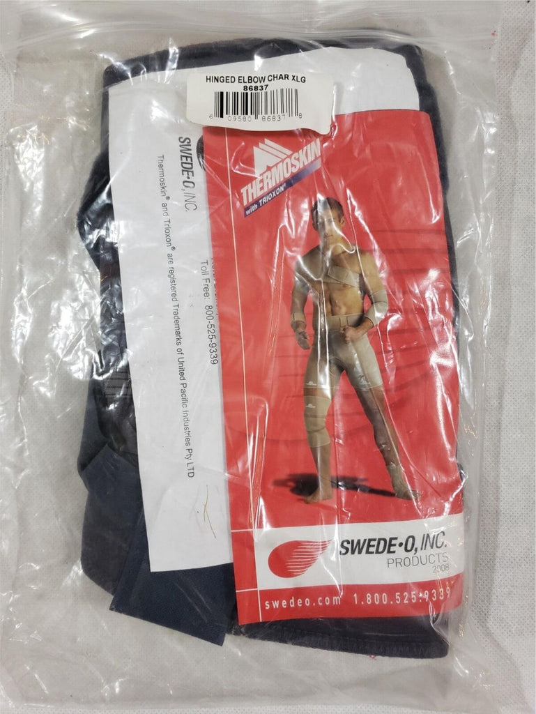 Thermoskin Range of Motion Hinged Elbow Char Brace Black- Multiple Sizes