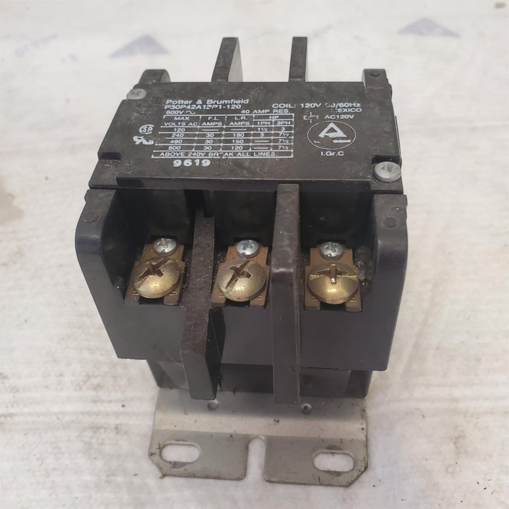 Potter Brumfield P30P42A12P1-120 Industrial Relays CONTACTOR 120VAC 30A
