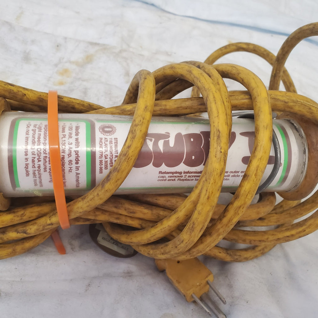 Vintage General Manufacturing Fluorescent Hand Lamp Fluorescent Light - Yellow