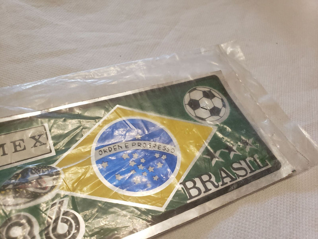Original Vintage 1986 Football Brazil Mexico World Cup Sticker