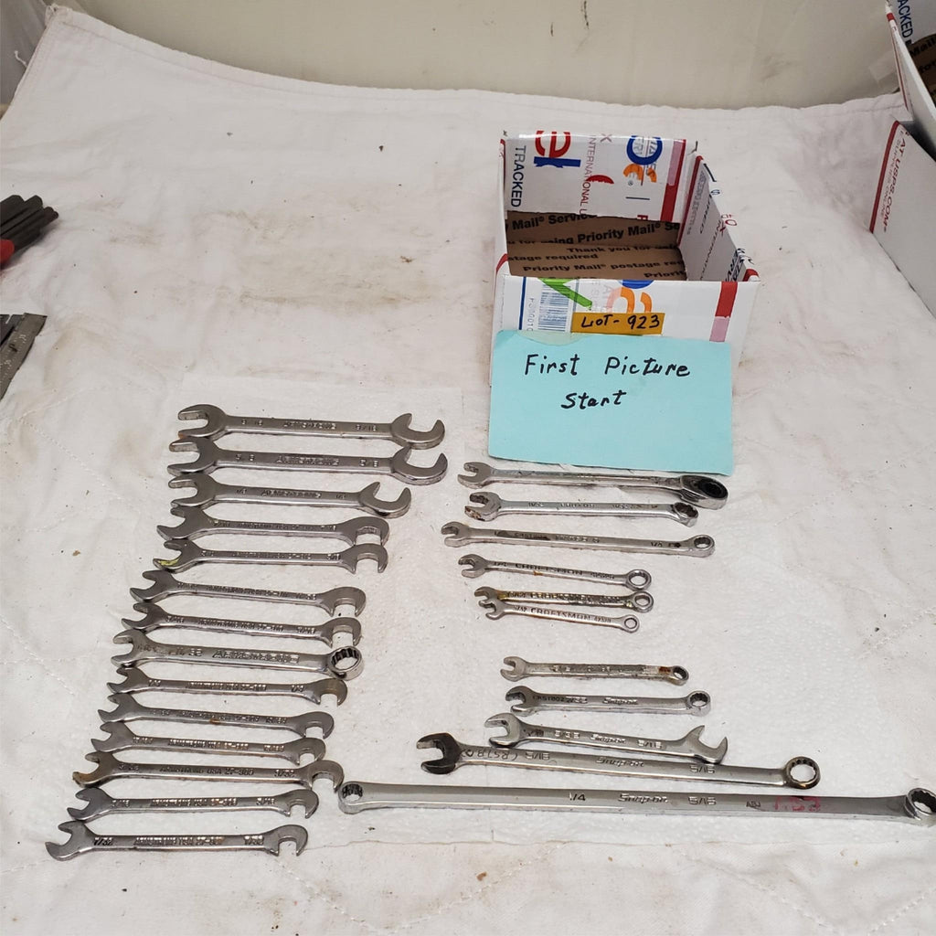 Lot of Assorted Open-End Combination & Double Box Wrenches LOT-923