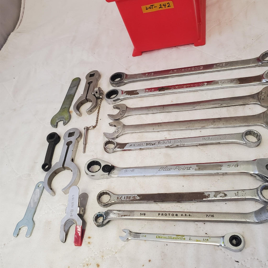 Lot of Assorted Various Offset Ratchet Box-End Wrench & Other Wrenches LOT 242