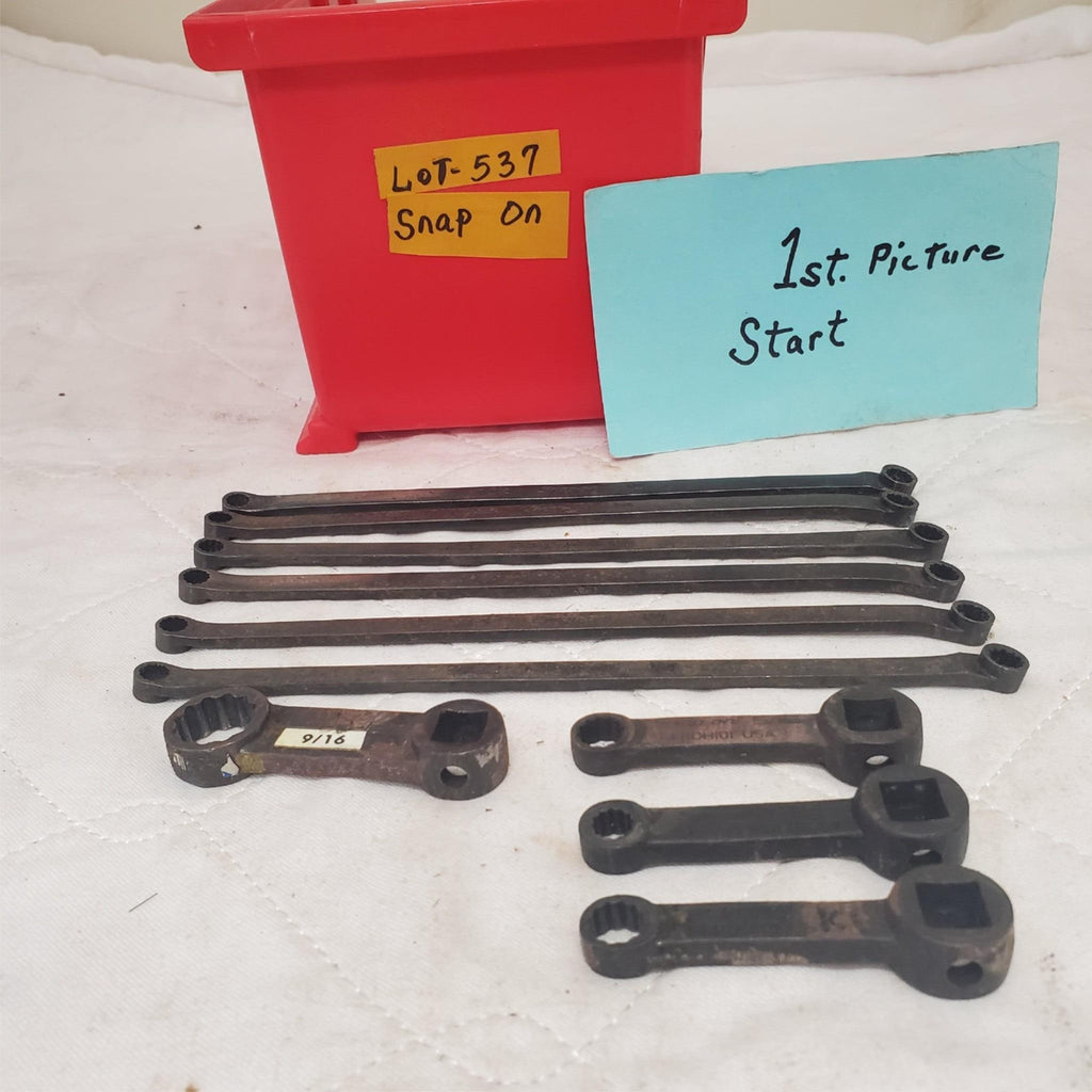 Lot of 10 Assorted Snap-On Box End Wrench & Other Wrenches LOT 537