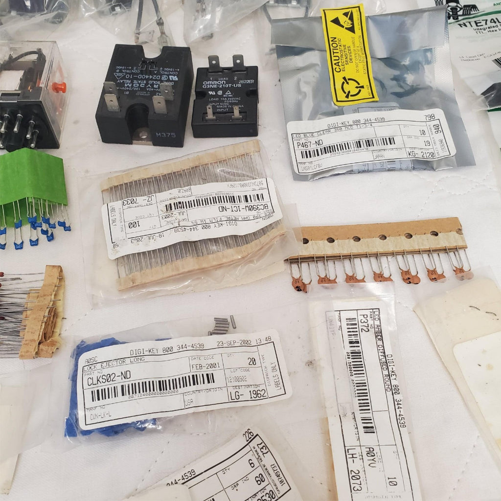 Large Lot of Omron Omega Switches Relays Electronics Parts