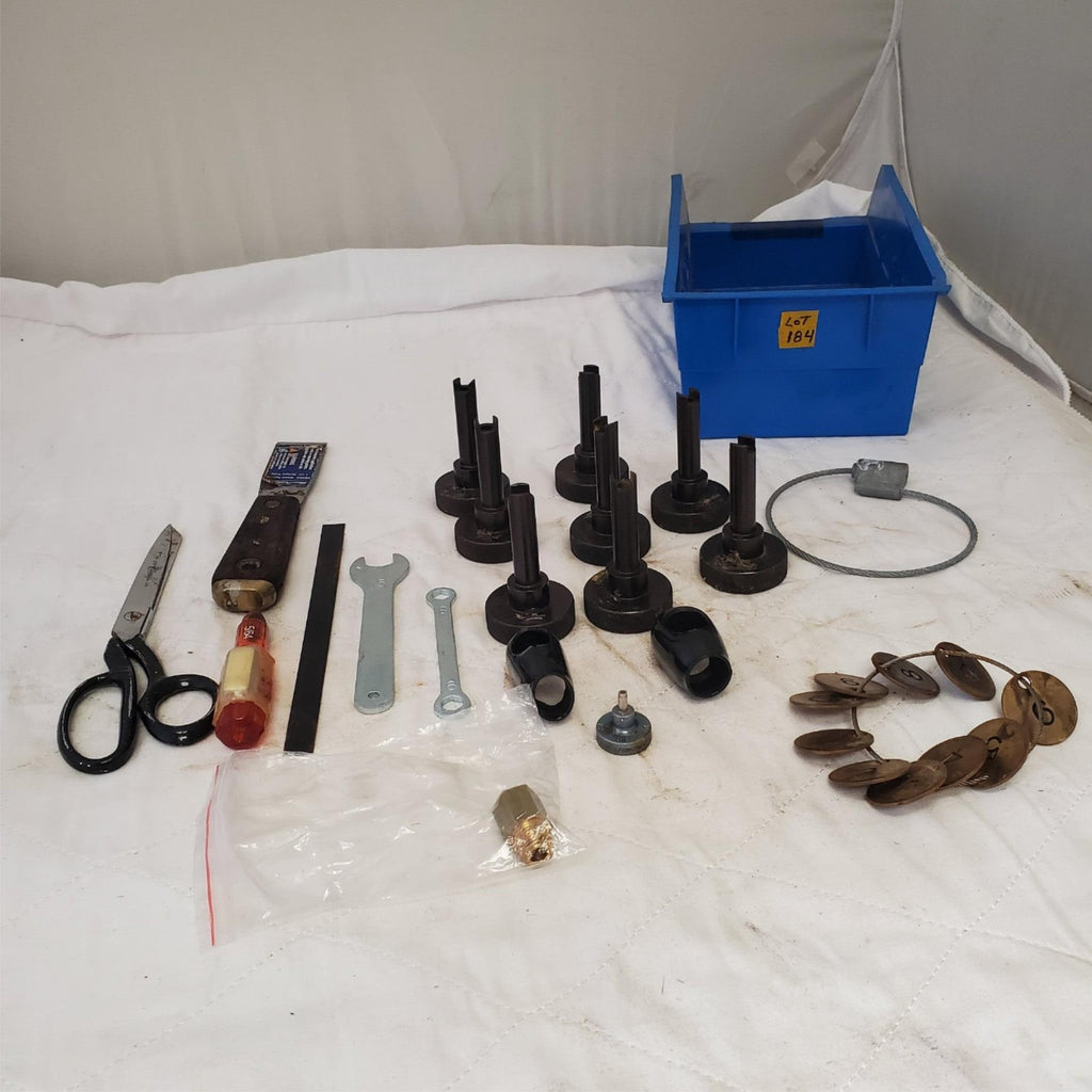  Lot of Tension Adjustment Key, Scraper Knife, Scissors & Other Tools LOT 184