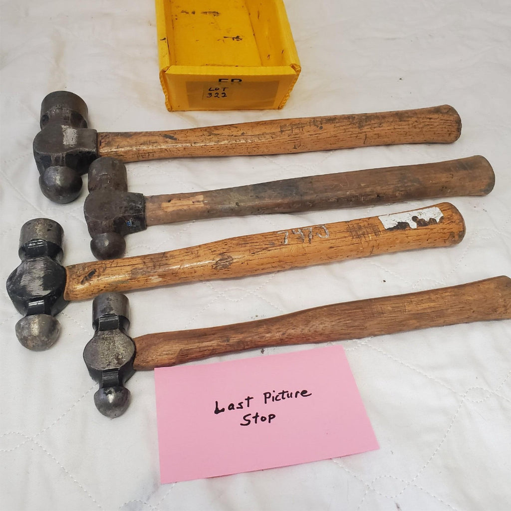 Lot of 4 Ball Peen Hammers LOT- 322