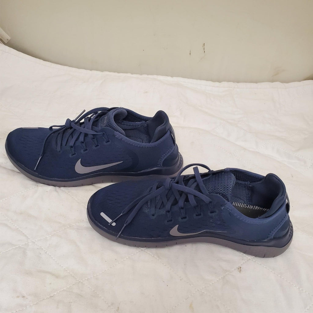 Nike Mens Free RN Flyknit 2018 Thunder Blue Running Shoes