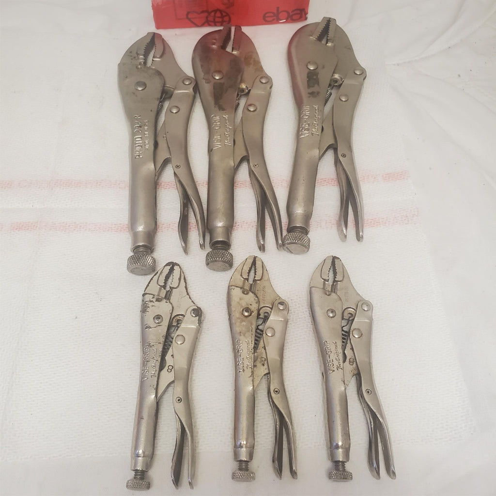 Lot of 6 Vise Grip & Proto Locking Pliers LOT-1038