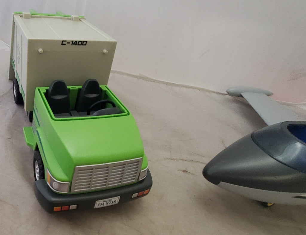 Playmobil Rescue Ambulance, City Life Airplane, Recycle Truck Toy