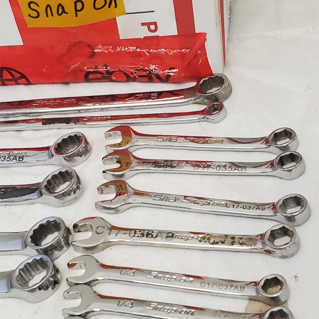 Lot of 34 Assorted Snap on Combination Wrench Set LOT-1036
