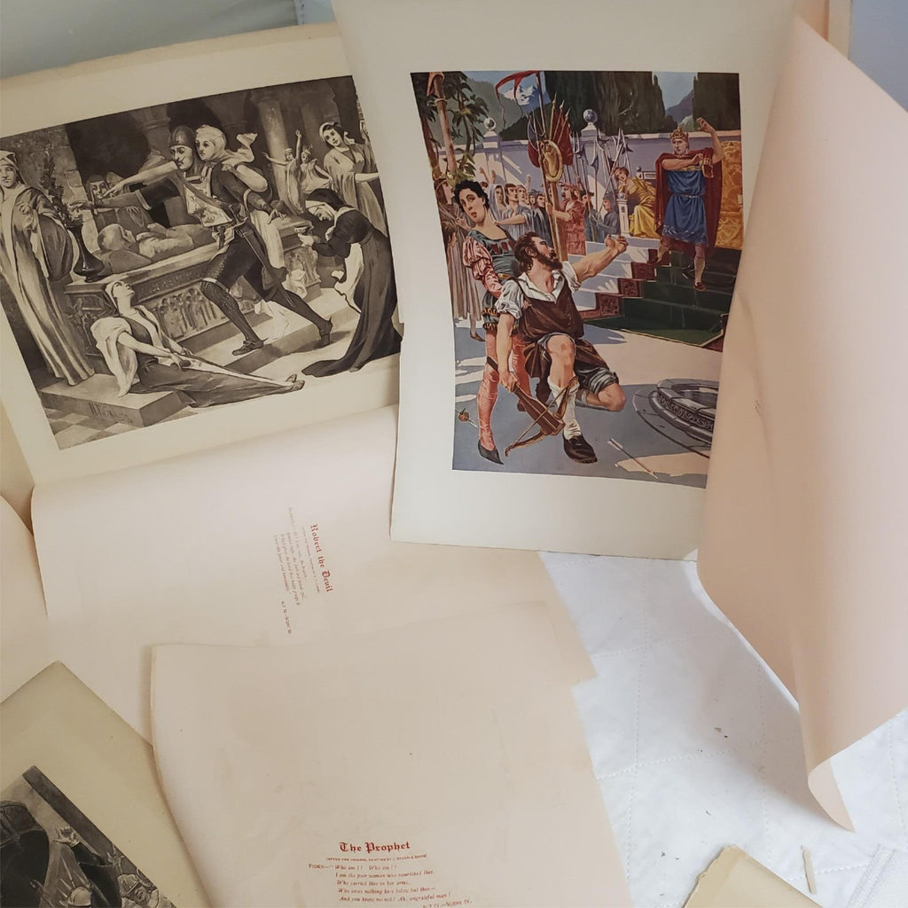 Lot of Antique Vintage Photogravure  Steeple Davis Misc Artist Prints