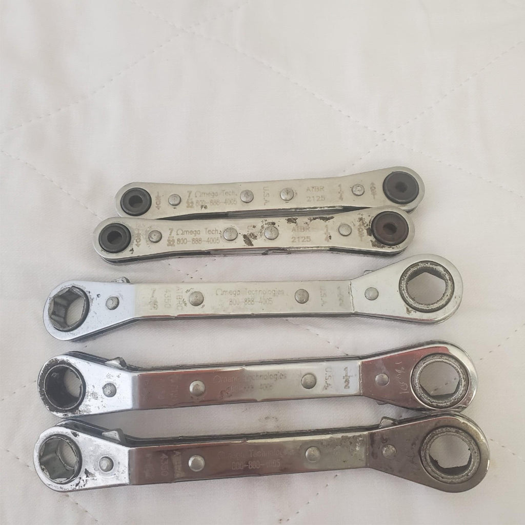 Lot of 44 Assorted Proto,Blue-Point Ratcheting Offset Box End Wrenches LOT-669