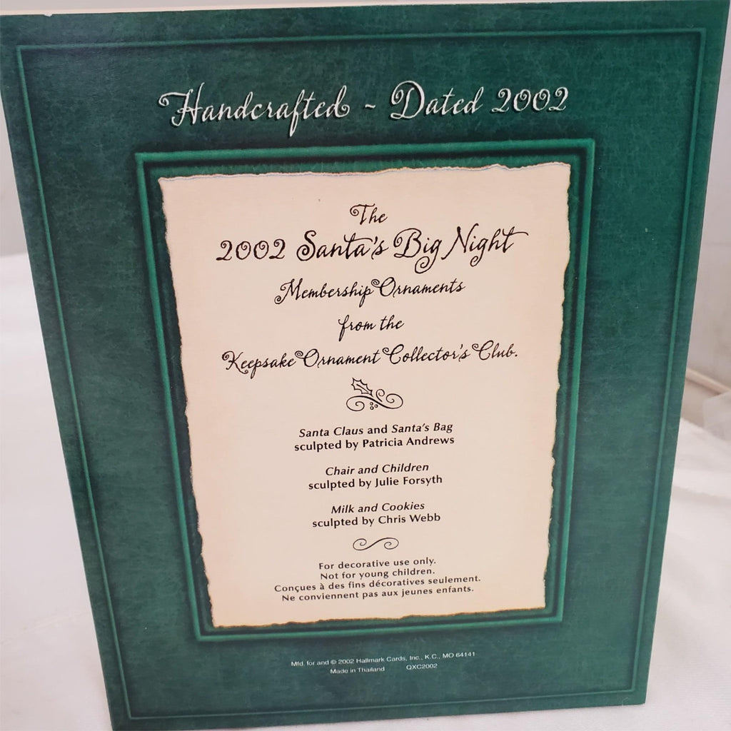 Hallmark Keepsake Ornaments Santa's Big Night 2002 Studio Edition #1