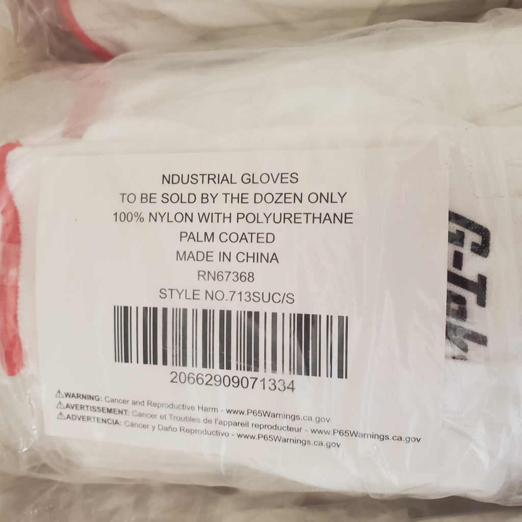 G-Tek Industrial Safety Work Gloves Style No. 713SUC/S