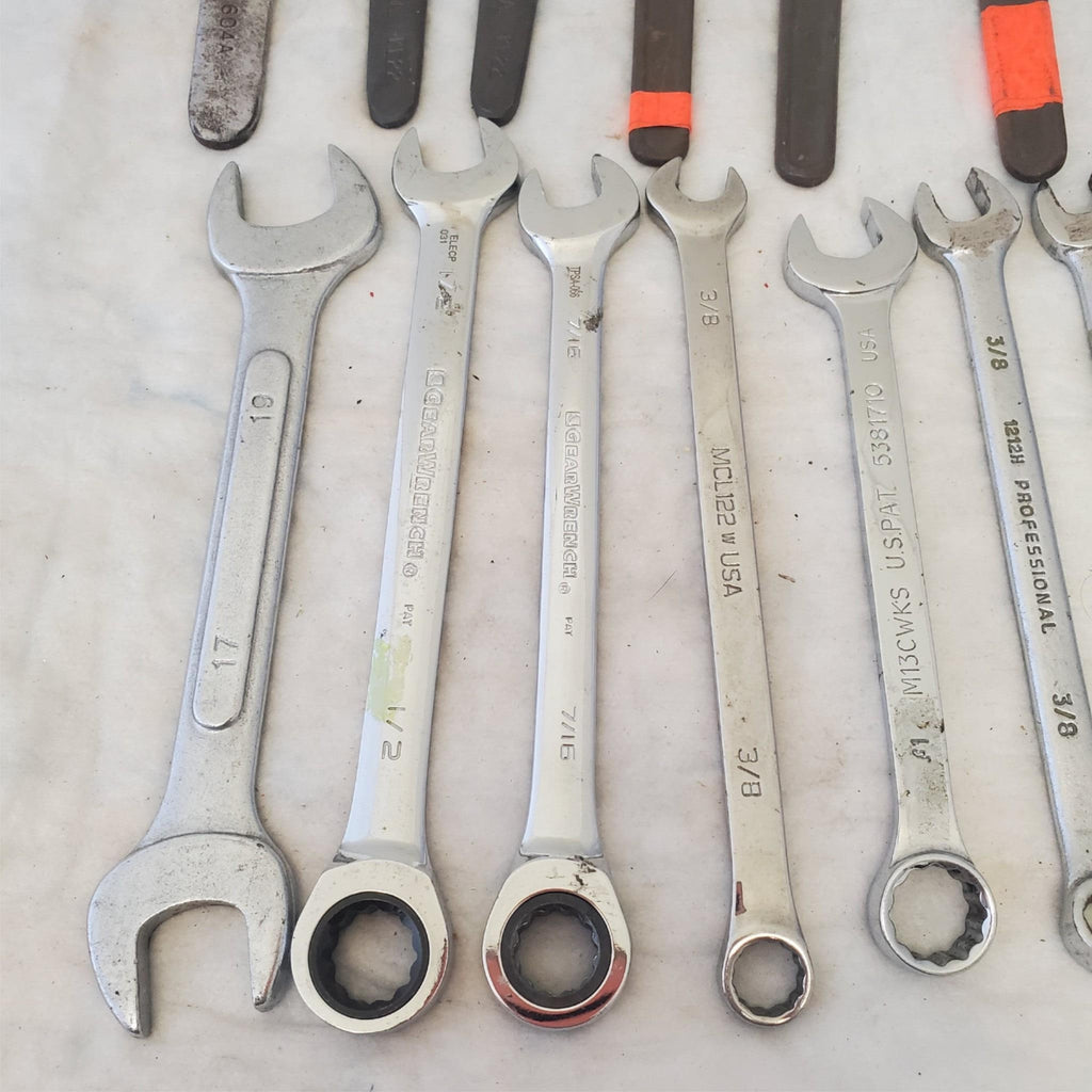 Lot of 20 Assorted Various Size Wrenches Tools LOT 355