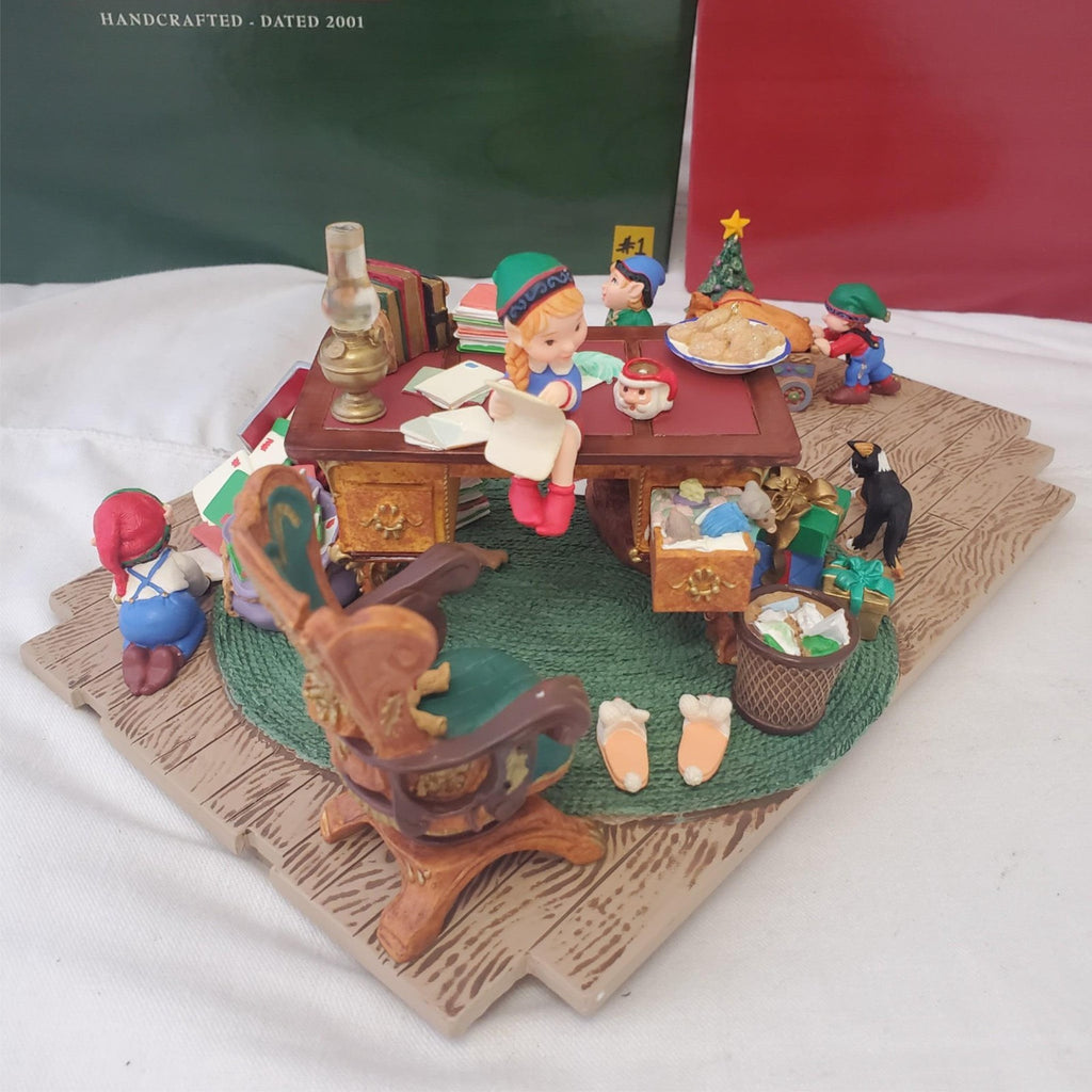 Hallmark Keepsake Ornaments Santa's Desk 2001 Studio Edition #1