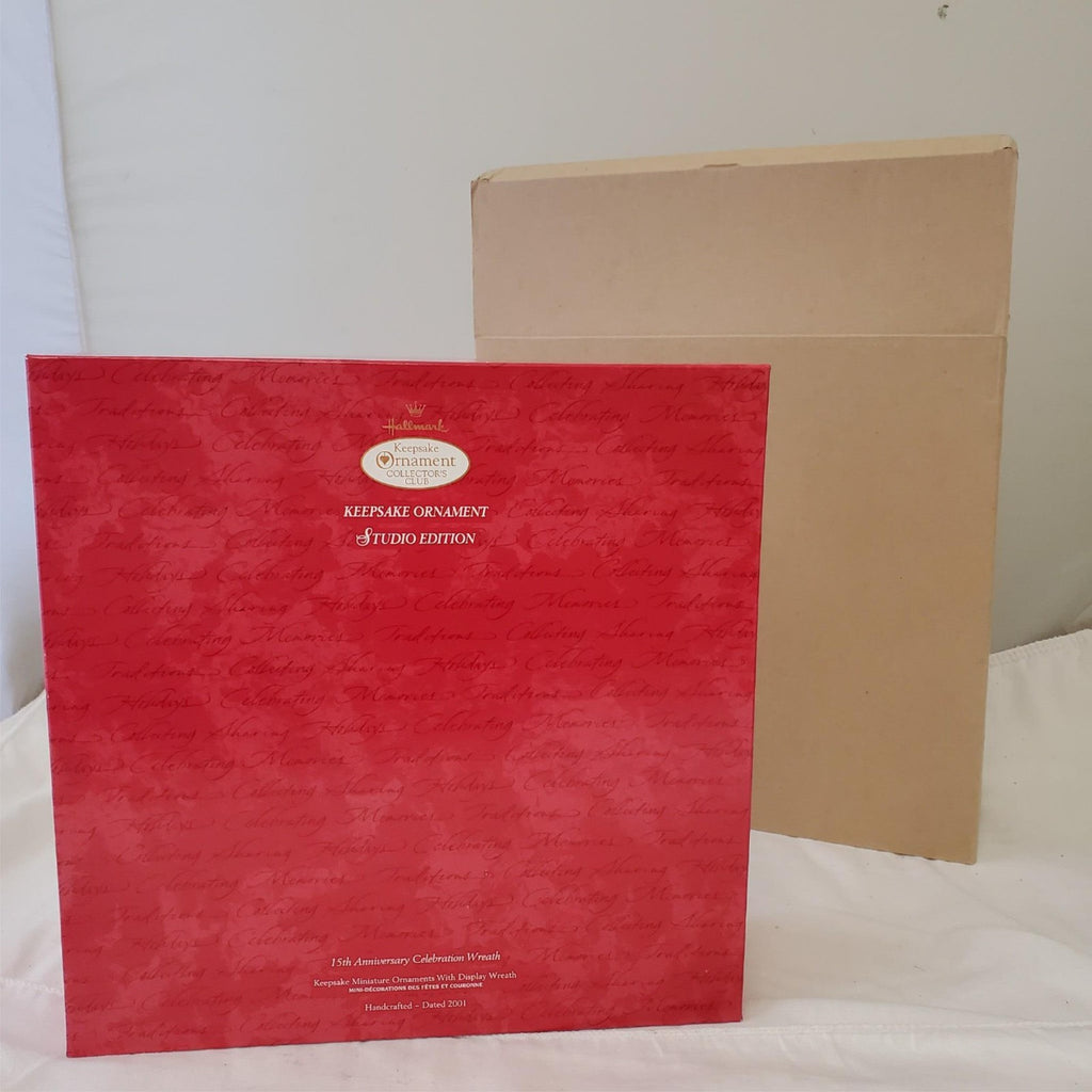 Hallmark Keepsake Ornaments 15th Anniversary Celebration Wreath Studio Edition