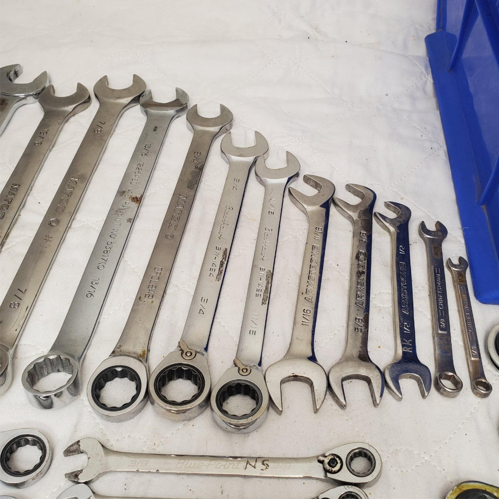 Lot of 49 Assorted Gearwrench Head Spanner, Ratcheting Wrench Set LOT-405