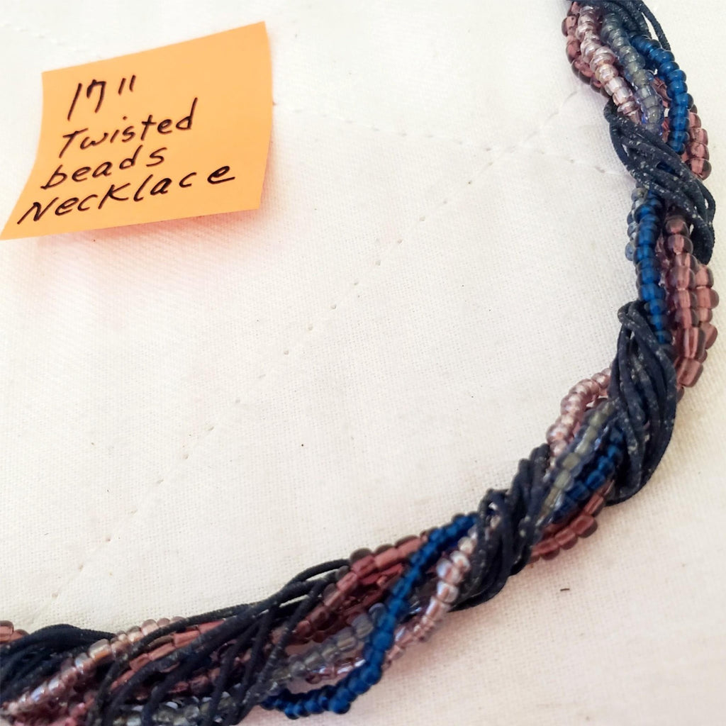 17" Multi-Strand Twisted Beads Necklace