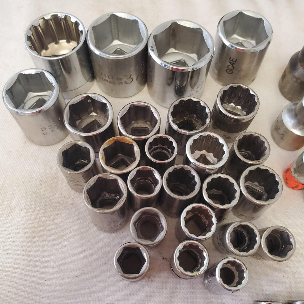 Lot of Drive Deep / Standard SAE 6-Point Socket LOT 464