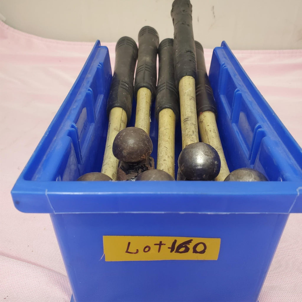 Lot of 5 Heavy Duty Ball Peen Fiberglass Wooden Handle Hammers LOT-160