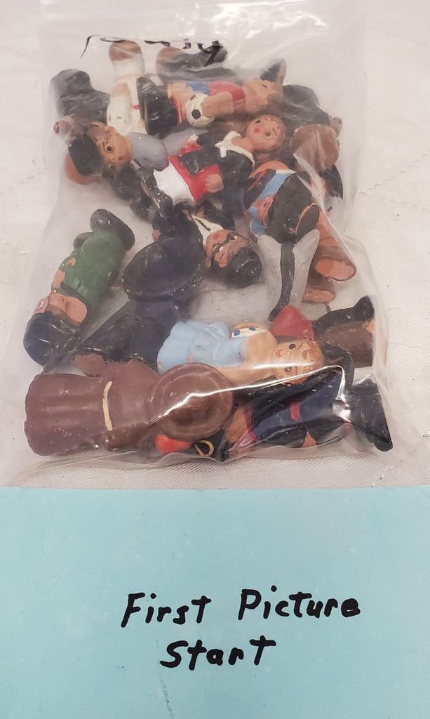 Lot of 18 Vintage Terra Cotta Spanish Mud People Figurines