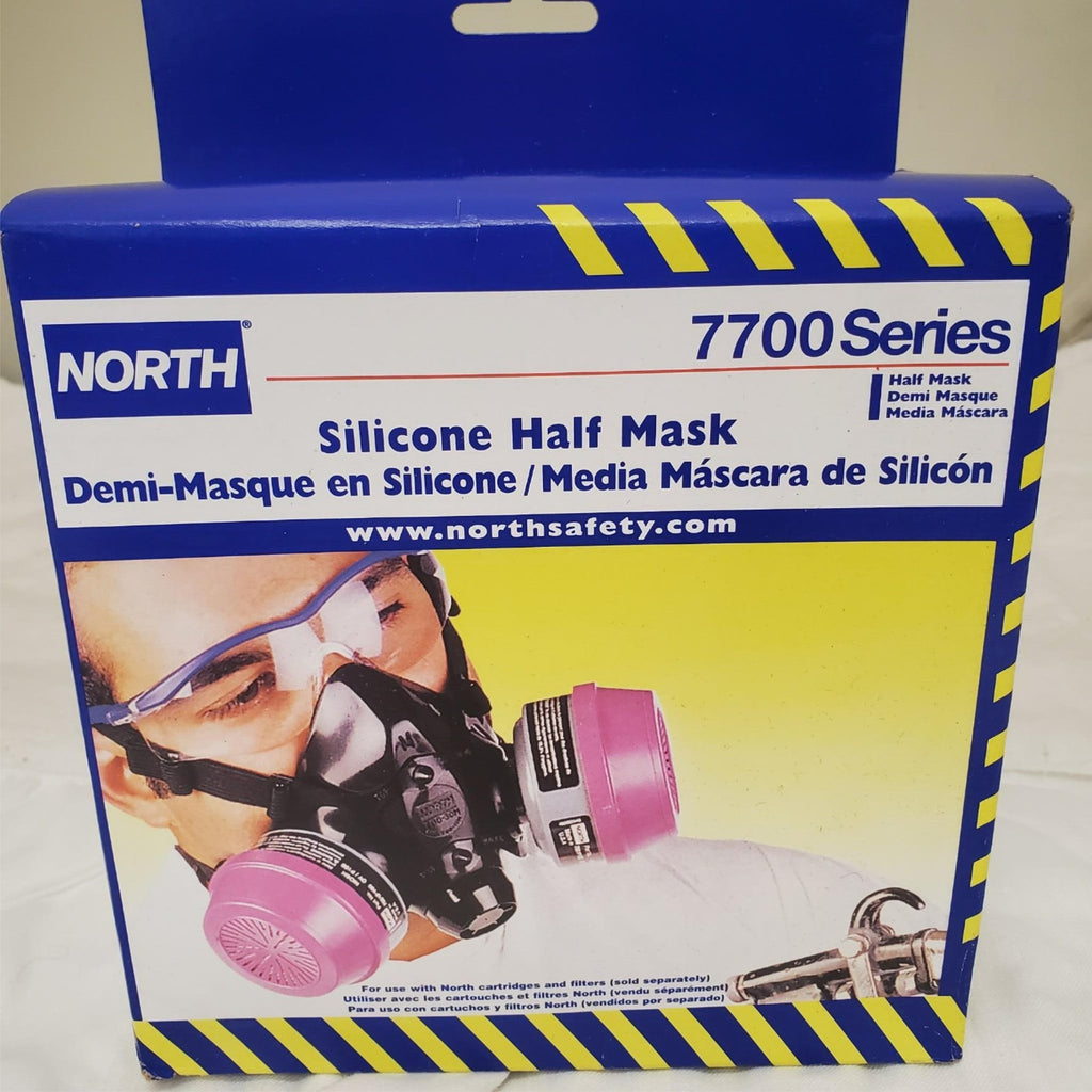 North Safety 7700-Series Respirator Silicone Half Mask 770030 Medium