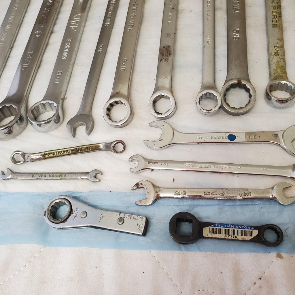 Lot of 58 Pieces Miscellaneous Assortment of Wrench Tools LOT148